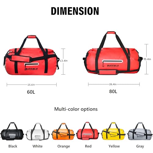 80L Waterproof Duffle Travel Duffel Bag