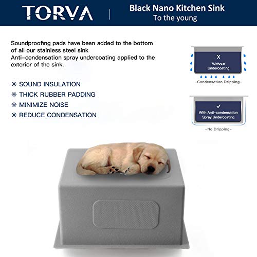 Bar Sink TORVA 14 x 18 Inch Undermount Kitchen Sink