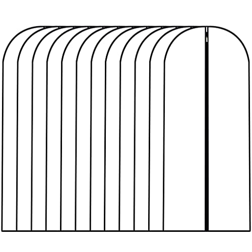 Garment Bags for Hanging Clothes 12 PCS Transparent Dress Bag for Traveling Garment Bag for Dresses Long Clothes Storage Bags with Full Zipper for Long Dress Costumes Gowns Coats 24''x54'' (12 Count)