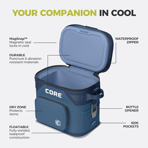 Magnetic Leak Proof 12 Can Soft Cooler with Waterproof Zipper
