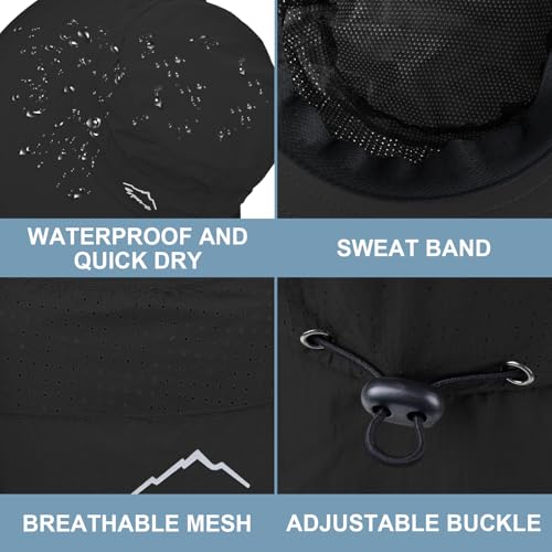 Sun Hat for Men Women with Neck Flap
