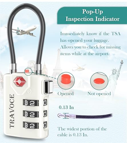 TSA Approved Luggage Locks (4 Count)