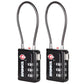 TSA Accepted Indicator Luggage Lock (2 Count)