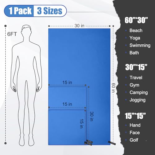 Quick Dry Travel Towel (3 Count)