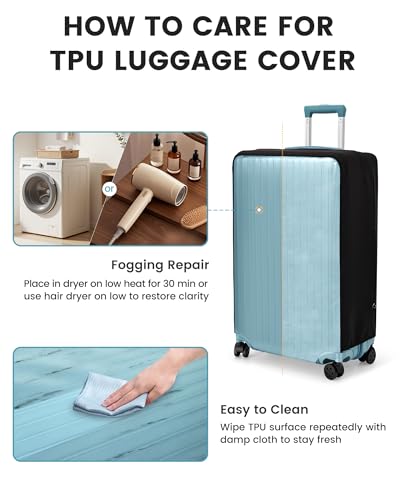 Travelkin Clear Luggage Cover For Suitcase