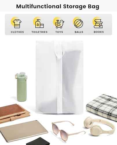 2 Pack Extra Large Transparent Shoe Bags for Travel with Zipper (2 Count)
