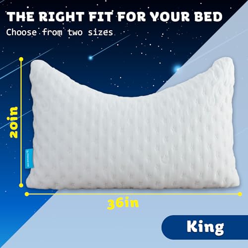 Cooling Side Sleeper Pillow for Neck and Shoulder Pain (2 Count)