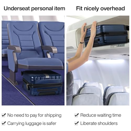 16 inch Underseat Carry on Suitcases with Wheels