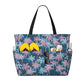 Beach Bag for Women Plam Leaves Print Beach Tote Bag Waterproof Sandproof Large Bags with Zipper Big Capacity for Travel