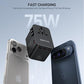 75W GaN PD Universal Travel Adapter