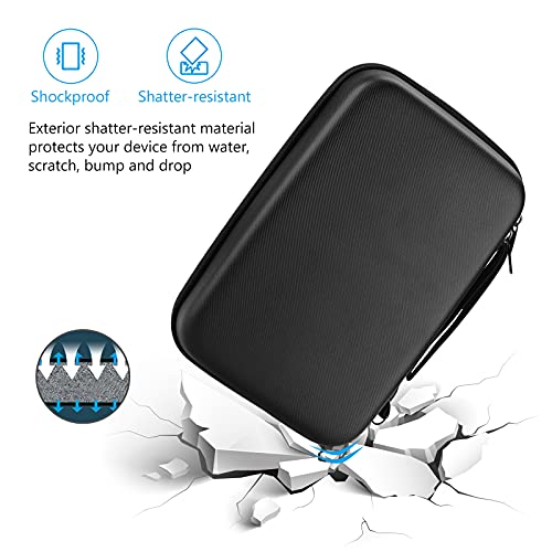 Hard Travel Electronic Organizer Case for MacBook Power Adapter Chargers Cables Power Bank Apple Magic Mouse Apple Pencil USB Flash Disk SD Card Small Portable Accessories Bag