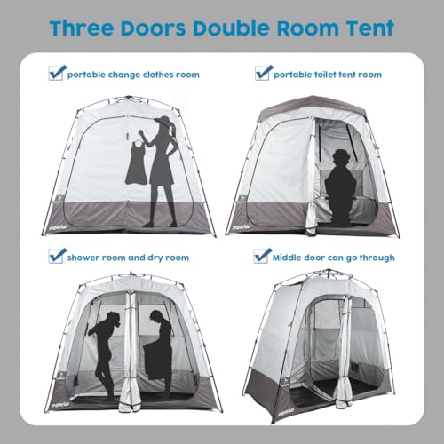 Portable Camping Shower Tent Deluxe Changing Room Easy Set Up Privacy Shelter