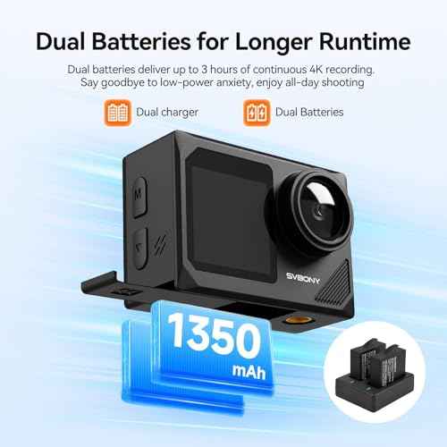 SVGo2 4K 30fps Action Camera Snorkeling Kit with Floating Hand Grip