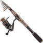 Fishing Rod and Reel Combos Carbon Fiber Telescopic Fishing Rod with Reel Combo Sea Saltwater Freshwater Kit Fishing Rod Kit… (2 Count)