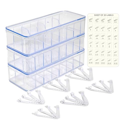 Set of 3 Cable Organizer Box W (3 Count)