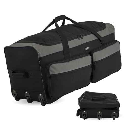 36" Asgard 3 Wheel Rolling Duffel Bag (4 Pieces)