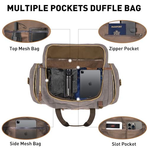 Vintage Canvas Duffle Bag