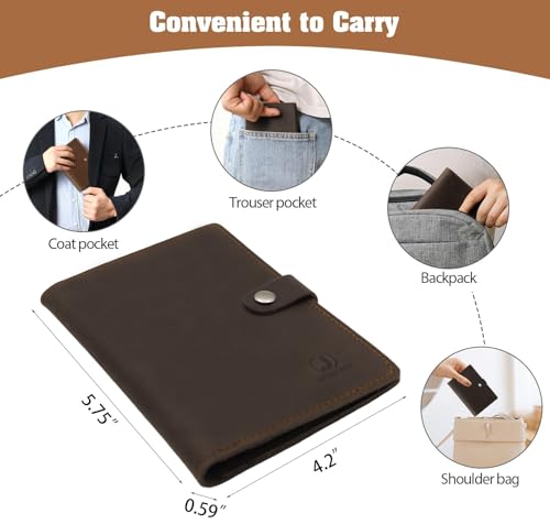 Genuine Leather Passport Holder For Travel