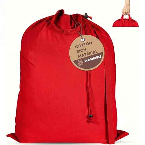LFH Home Cotton Rich Large Premium Canvas Laundry Bag