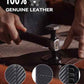 Wallet for Men RFID Blocking Genuine Leather Mens Wallets Bifold with 2 ID Window 13 Card Slots black stripe