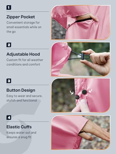 Rain Poncho for Adults