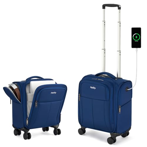 16 Inch Underseat Small Carry On Luggage with Spinner Wheels