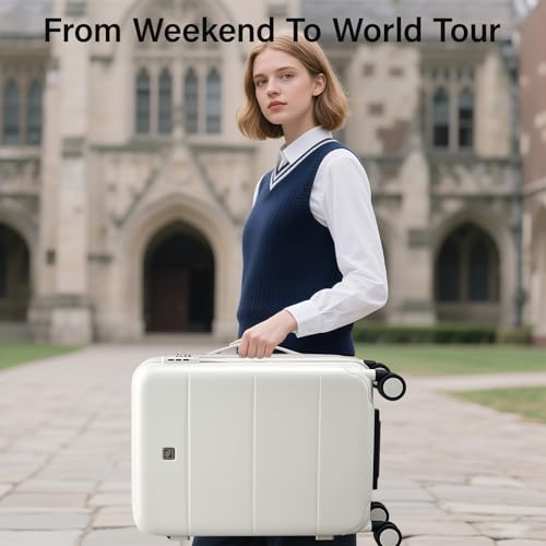 Carry On Luggage 22x14x9 Airline Approved Hardside 20 Inch Suitcase