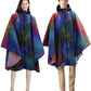 Waterproof Rain Poncho for Women Packable Hooded Raincoat with Pocket