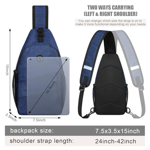 Crossbody Bags for Women Men Trendy Sling Bag Backpack Chest Bag