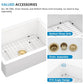 27"x19" White Undermount Sink