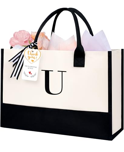 Initial Tote Bag