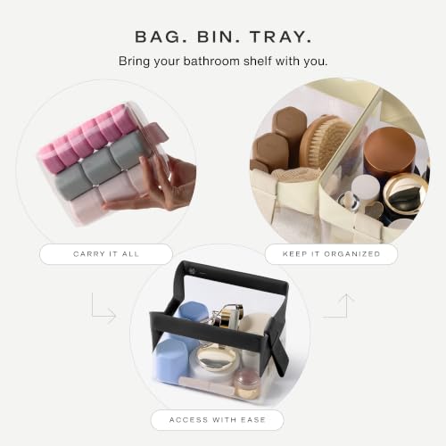Parcel Clear Travel Kit with Zipperless Magnetic Closure