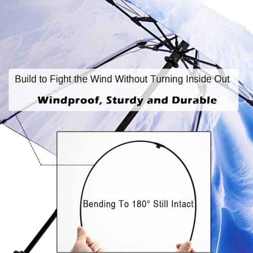 Umbrella Compact Inverted Folding Umbrellas Auto Open Close