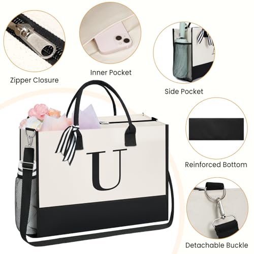 Personalized Initial Tote Bag