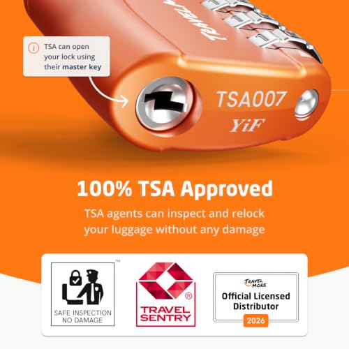 TSA Approved Luggage Locks (6 Count)