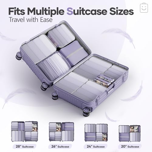 11 Set Compression Packing Cubes Garment Bags for Travel Essentials (11 Count)