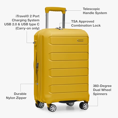 Pagosa Hardshell Expandable Luggage with Spinner Wheels (3 Piece)
