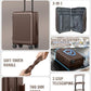 4 Piece Hardside Luggage Set with Backpack (3 Count)
