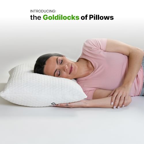 Shredded Memory Foam Pillow with Adjustable Gel and Cooling Breathable Cover