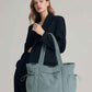 Oversized Work Tote Bag for Women with 40oz Cup Holder