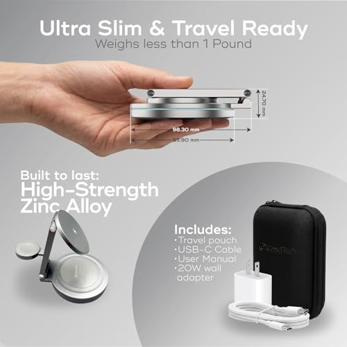 Travel Charger 3 in 1 Aluminum Wireless Charging Station