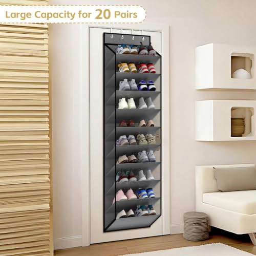 10 Tiers Mesh Over Door Shoe Organizer Storage