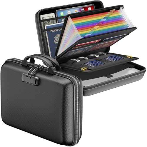 Fireproof File Organizer with Lock