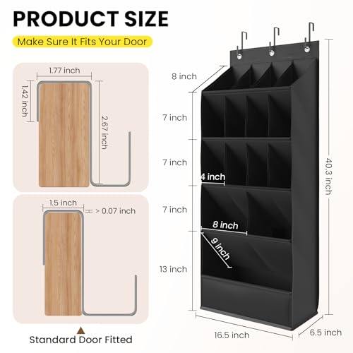 Over the Door Shoe Rack for Closet Fit 18+ Pairs