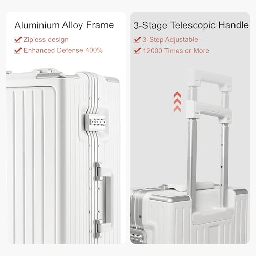 Zipperless 20 Inch Carry On Luggage