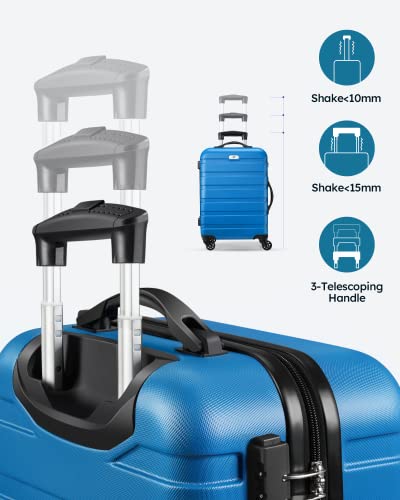 Luggage 3 Piece Sets Hard Shell Luggage Set with Spinner Wheels (3 Count)