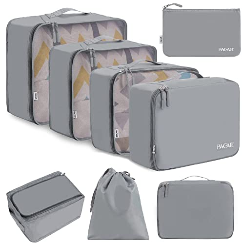 8 Set Packing Cubes Luggage Packing Organizers for Travel Accessories
