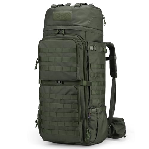 75L Molle Hiking Internal Frame Backpacks with Rain Cover for Camping