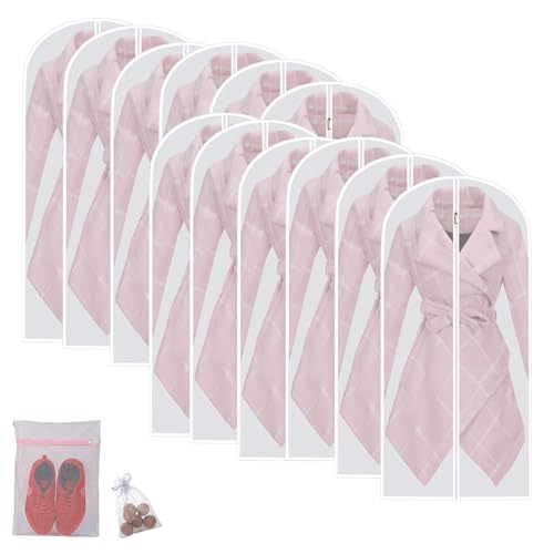 Hanging Garment Bags Hanging Clothes Bags (12 Count)