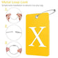 2 Pack Initial Luggage Tags for Suitcases Airplane Travel Essentials (2 Count)